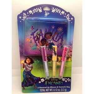 Disney Encanto Lip Glosses & Cosmetic Bag Set